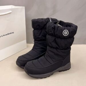 Outdoor Thickened Snow Boots Black