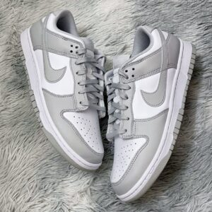 Dunk white and grey low-top classic men's and women's casual sneakers